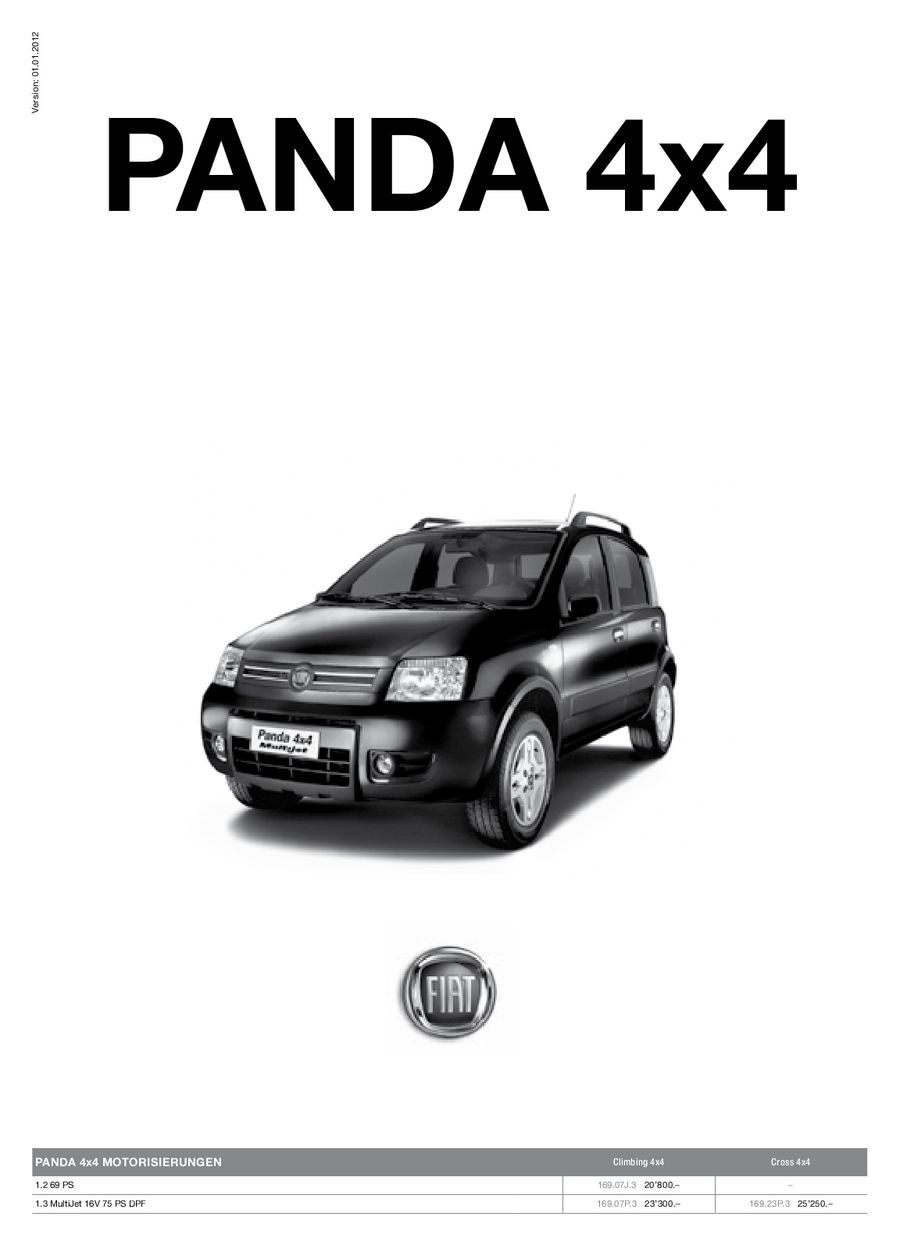 Fiat Panda 4x4 12 Von Fiat Auto Suisse Sa