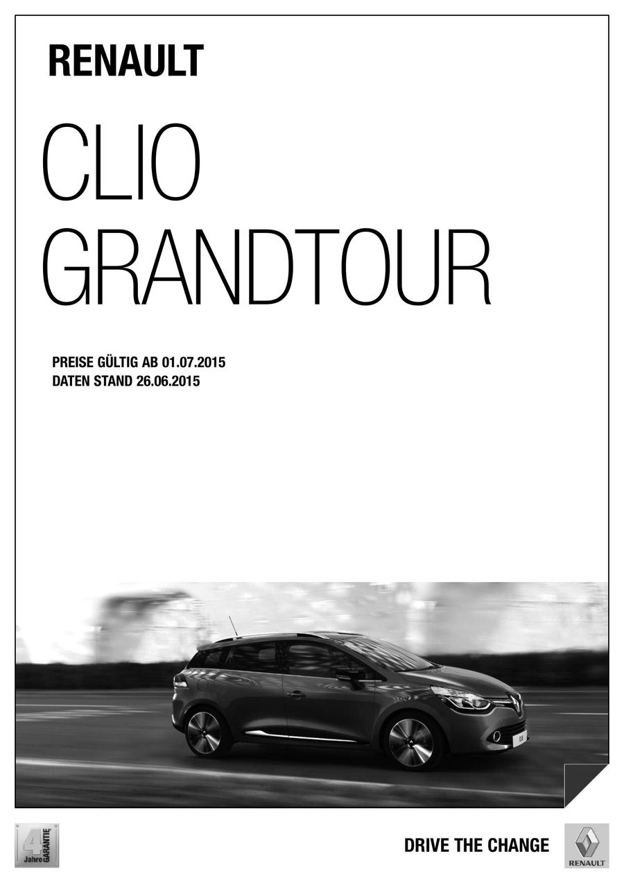 Renault Clio Grandtour Preisliste 26 06 15 Von Renault Osterreich