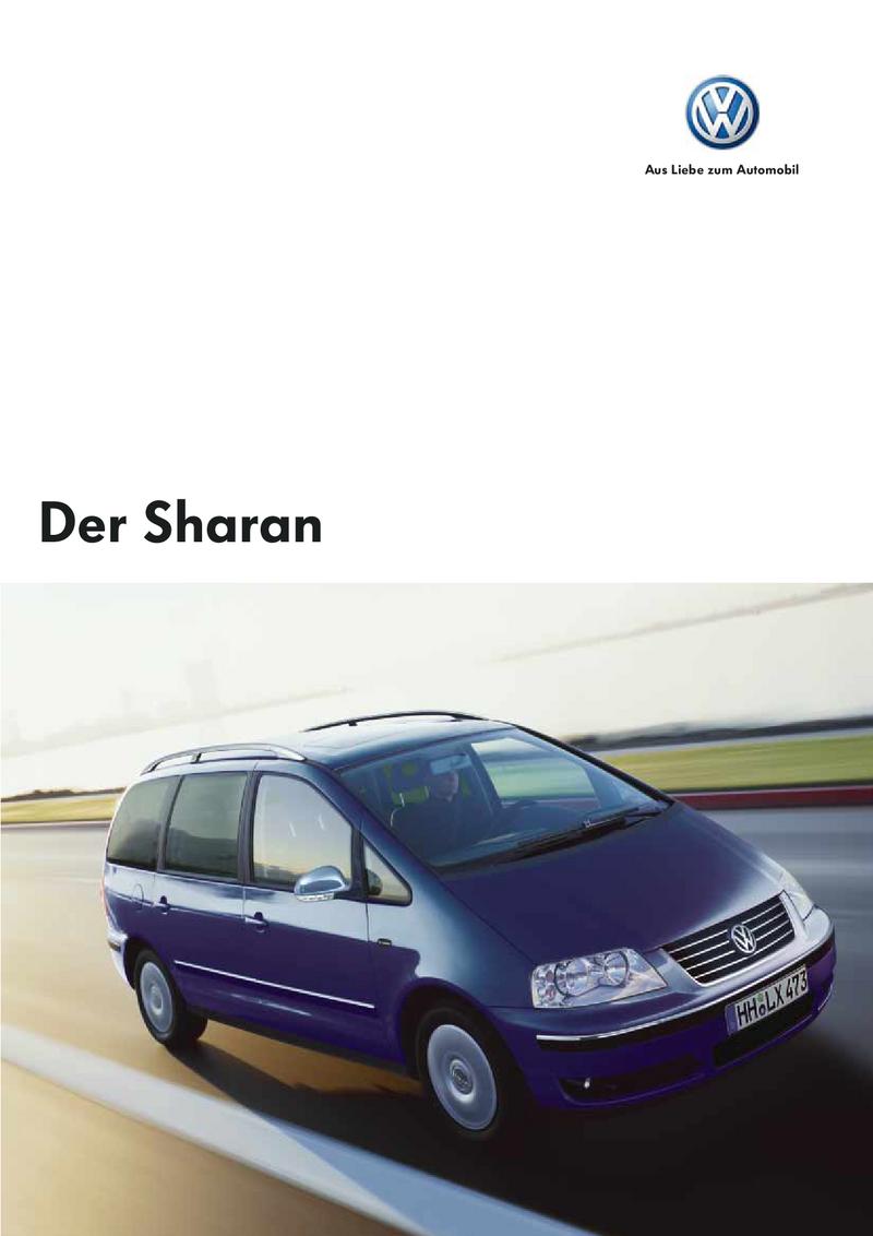 Vw Sharan Prospekt 06 Von Volkswagen Deutschland